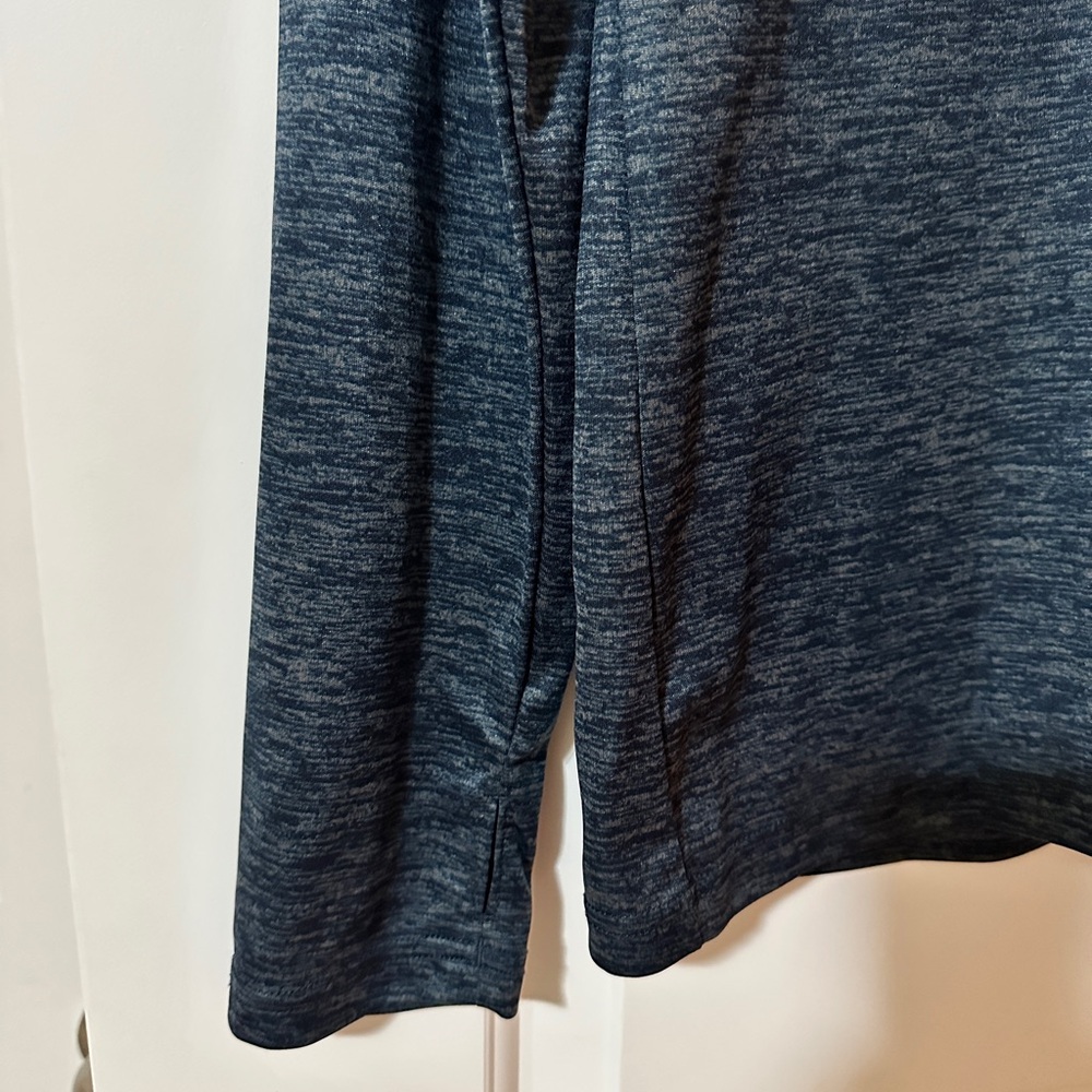 NHL Seattle Kraken Navy Quarter-Zip Pullover - Picture 4 of 6